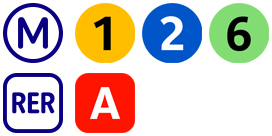 Metro 1 - 2 - 6 et RER A